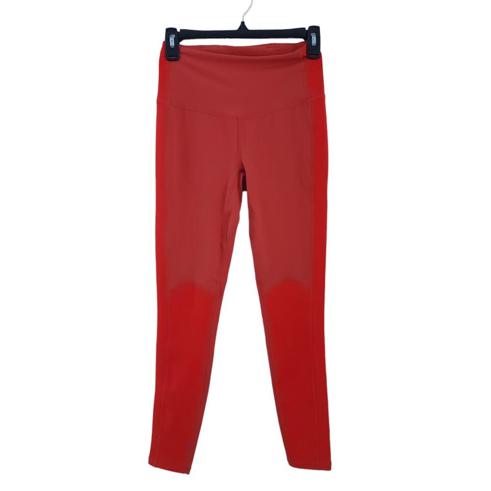 Free People Movement Leggings XS Vibrant Red Orange Stretch Athletic Pants